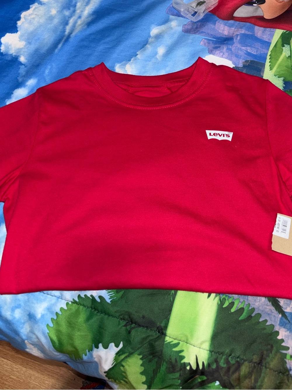 Levi's Kids Bright Red Short-Sleeve Crewneck Tee
